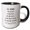 Black/White, variant on 3drose, 10 Years in Months Days Hours Minutes Seconds Anniversary Going Strong, 11oz Two-tone Red Mug