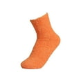 thumbnail image 3 of Clearance! Beshee Socks for Women, Women's Solid Color 2 Pairs Plush Socks Winter Solid Color Thickened Floor Sleeping Plush Socks Womens Socks Orange, 3 of 3