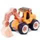 thumbnail image 2 of Vehículos de construcción de ingeniería para niños, modelo de camión de juguete desmontable, juego de aprendizaje temprano portátil, regalo para niños y niñas para excavadora de interior Vogacara FN000741-01B, 2 of 7