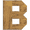 B, variant on Reclaimed Personalized Monogram Letter, Choose Your Initial