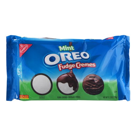 UPC 044000026967 product image for Nabisco Oreo Fudge Cremes Mint Sandwich Cookies, 11.3 oz | upcitemdb.com