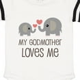 thumbnail image 3 of Inktastic My Godmother Loves Me Gift Baby Boy or Baby Girl Bodysuit, 3 of 4