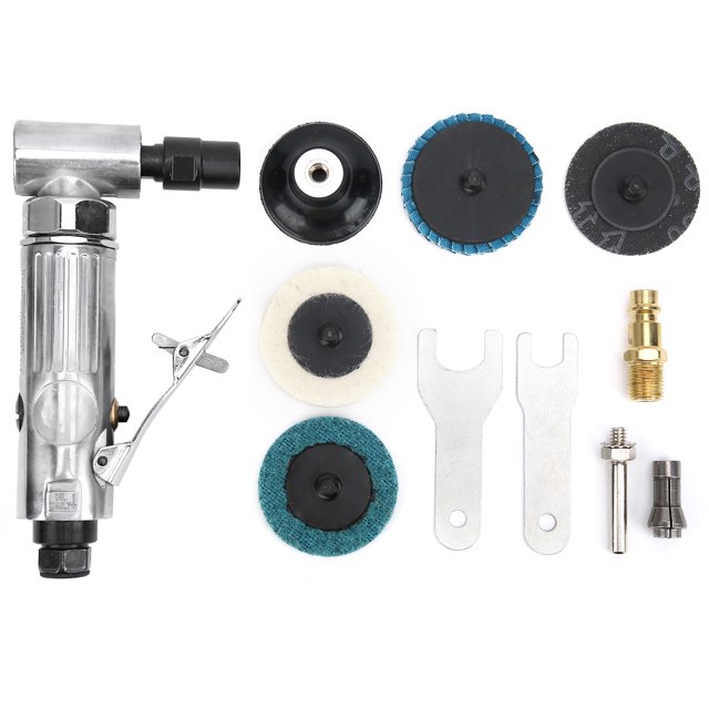 Engraving Machine 90° Bend Angle Pneumatic Grinding Polishing Tool with Emery Disk AG‑315BSEuropean Connector