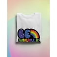 thumbnail image 3 of Be Visible Bubblegum Banner Sweatshirt Women -Smartprints Designs, Female 3X-Large, 3 of 4