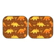 thumbnail image 7 of Naloa Dinosaurs and Leaves 2 Piece Foldable Car Sun Shades, Car Windshield Sunshade, Front Window Sunshade for Car, Truck, SUV - Medium, 7 of 7