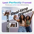 thumbnail image 4 of Synco XView Selfie Monitor Screen Wireless P2P 4K/1080p Magnetic Camera Vlog Monitor with 164FT Range for iPhone 7-17 Series, 4 of 7