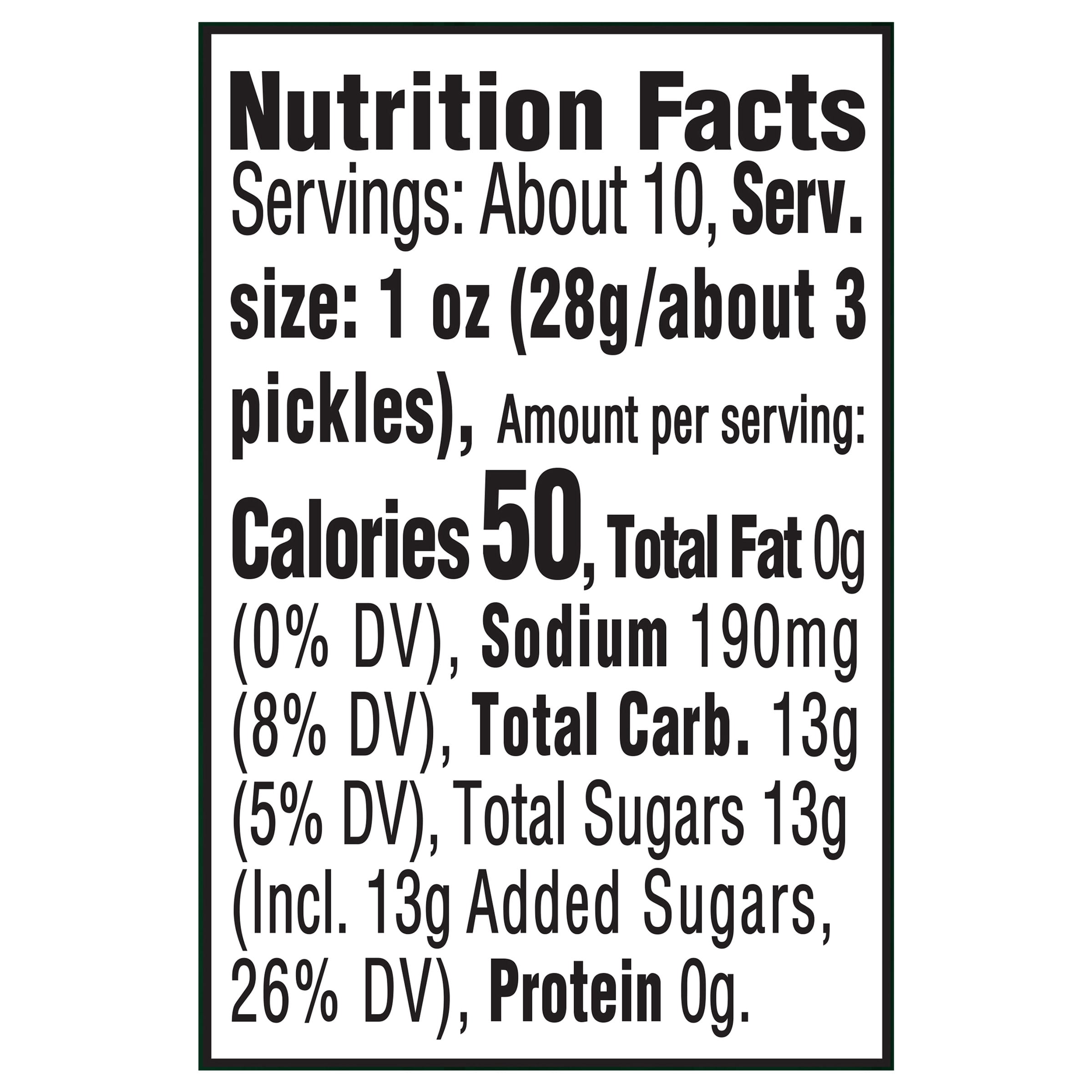 Heinz Sweet Gherkins Mini Pickles, 16 fl oz Jar