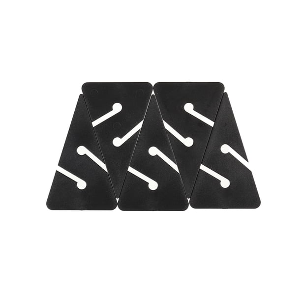 Yuarrent 5 uds Logos geometría tres plástico señal segura que indica pequeño ligero reemplazo de señal bajo el agua Deportes acuáticos Negro