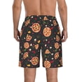 thumbnail image 3 of Kdxio Pizzas Mushrooms Pattern Mens Casual Shorts - Drawstring Summer Beach Sports Shorts for Men, 3 of 5