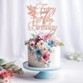 thumbnail image 3 of Adorno para tartas Mis Quince Fairy Happy 7º cumpleaños, oro rosa, 3 of 7