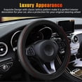 thumbnail image 5 of Car Steering Wheel Cover Fiber Leather Wear-resistant Anti-slip Elastic Band Handle Cover Accessories, 5 of 8