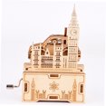 thumbnail image 4 of COOPHYA 1 Set Building Block Assembled Music Box Khaki Wood For Early Education, 4 of 6