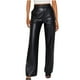 thumbnail image 1 of Moda mujer cintura alta cuero sólido pantalones Casual señoras pantalones elásticos Pompotops ulkah943216, 1 of 3