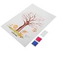 thumbnail image 2 of ColoMX 1 Juego de libro de invitados de árbol de huellas dactilares para Baby Shower, libro de invitados de fiesta, cartel de árbol de huellas dactilares, 1 Juego, 2 of 7