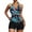 Black, variant on Tankini Swimsuits with Shorts - Two Piece Tummy Control Bathing Suits High Neck Swimwear with Two Side Pockets