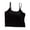 Black, variant on Staron Women's Crop Tank Tops with Built-in Bra Seamless Sleeveless Casual Yoga Sports Camisole, Light Blue M