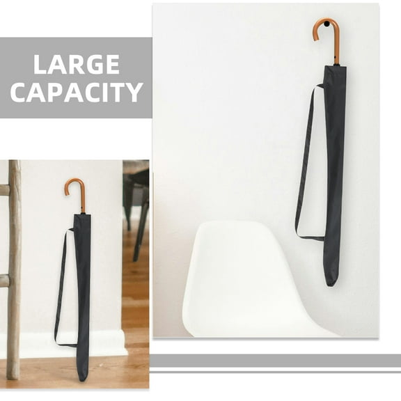 LEXSOMEO 2pcs Single Strap Umbrella Case Reusable Umbrella Storage Bag Protective Sleeve for Straight Reverse Umbrellas Outdoor Rain Umbrella Cover