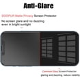 thumbnail image 3 of 2-Pack Matte Privacy Screen Protector For iPhone 13 Pro Max/iPhone 14 Plus, Anti-Glare Anti-Spy Scratch Resistant Tempered Glass Film, Rounded Edge Full Coverage, Smooth & Sensitive Touch, 3 of 7