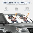 thumbnail image 4 of Zufioo Patriotic Boxing Bear Art Print Folding Car Windshield Sun Visor, Anti-ultraviolet Sun Visor, Suitable for Trucks, Vans Car Accessories-Small, 4 of 6