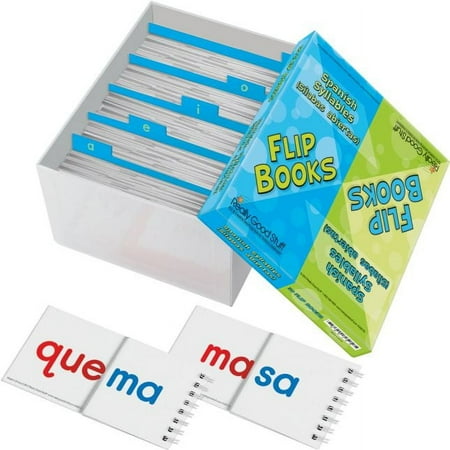 Really Good Stuff Libros de S?labas (Spanish Syllable Flip Books) - 30 Flip Books