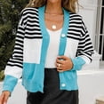 thumbnail image 2 of Fesfesfes Women Sweater Cardigan Casual V-Neck Long Sleeve Fall Sweater Cardigan Blouse Button Pullver Tops Under $10, 2 of 9