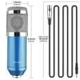 thumbnail image 7 of Podcast Microphone Bundle, BM800 Microphone Kit with Live Sound Card, Condenser Microphone & DJ Mixer with Adjustable Mic Suspension Scissor Arm, Shock Mount & Filter for Studio Recording & Broadcas, 7 of 7