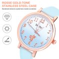 thumbnail image 3 of Miangastore Wrist Watch Kids Quartz Watch Decorative Luminous Quartz Watch Leather Strap Watch, 3 of 8