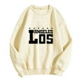 thumbnail image 1 of MesaSe Sweat-Shirt Mode pour Femmes Sweat-Shirt Col Rond Pull Imprimé Lettre Hoodie, 1 of 3