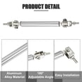 thumbnail image 4 of Unique Bargains 1pair 75mm 2.95' Splitter Support Rods Adjustable Front Bumper Lip Splitter Strut Rod Tie Bars for Car Silver Tone, 4 of 6