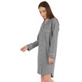 thumbnail image 3 of Inkmeso Solid Jersey Nightgown For Women Long Sleeve Button Down Sleepshirt Loungewear Nightdress, 3 of 7