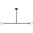 thumbnail image 1 of Ren-Wil LPC4068 Pairs Ceiling Fixture, Matte Black & Polished Brass - Small, 1 of 1