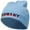 Lt Blue, variant on Germany Embroidered Short Beanie - Dk Grey OSFM
