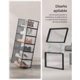 thumbnail image 4 of Cajas de Zapatos Plástico, Juego de 12 Organizadores de Almacenamiento, Caja Zapatero Plástico Plegable y Apilable para Zapatillas hasta talla 44, Transparente y Negro, 4 of 7