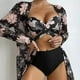 thumbnail image 1 of Juego De Traje De Baño Bikini Para Mujer Con Abrigo 3 Piezas, 1 of 1