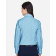 thumbnail image 3 of Harriton M600W Women's Long Sleeve Oxford Dress Shirt-Light Blue-M, 3 of 5