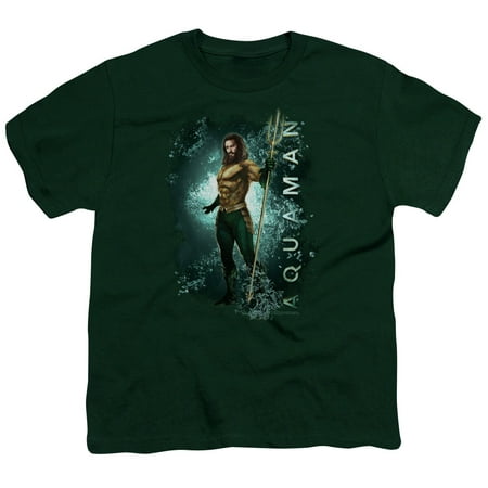 Aquaman Movie Marine Life S/S Youth 18/1 T-Shirt Hunter Green