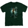 Aquaman Movie Marine Life S/S Youth 18/1 T-Shirt Hunter Green