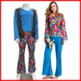 thumbnail image 1 of Disfraz de discoteca vintage para pareja de Halloween, vestido de mascarada hippie, 1 of 4