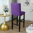thumbnail image 6 of Rosnek Stretch Bar Stool Cover, Pub Counter Stool Chair Slipcover for Dining Room Cafe Furniture Chair Seat Cover Stretch Protectors Non Slip with Elastic Bottom, 6 of 8