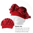thumbnail image 4 of MasteelfCA 2pcs Sleeping Hair Care Bouffant Elastic Bonnet Hat Head Cover Accessory, 4 of 7