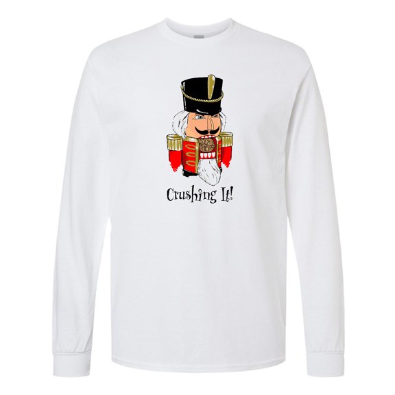 Inktastic Crushing It Nutcracker Long Sleeve T-Shirt