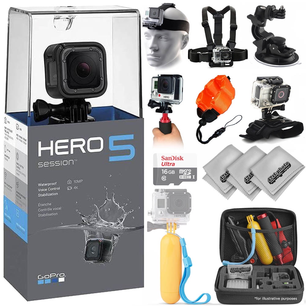 GoPro HERO5 Session Waterproof Digital Action Camera for Travel with 4K HD Video 10MP Photos