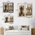 thumbnail image 4 of Designart "Old Town Doorways Lyon s French Welcome II" France Framed Wall Art Set Of 2 - Beige Landscapes Framed Canvas Set For Living Room Decor, 4 of 7