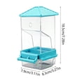 thumbnail image 3 of Comedero automático para loros: comedero transparente montado en la pared para aves pequeñas en interiores o exteriores, 3 of 6