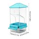 thumbnail image 3 of Comedero automático para pájaros: comedero transparente montado en la pared para aves pequeñas, resistente a la humedad y a los derrames, 7,28x3,15x3,15 pulgadas, gris/verde/azul/morado, 3 of 6