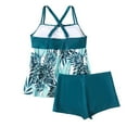 thumbnail image 5 of EINCcm Womens Plus Size Tankini Swimsuit Two Piece Bathing Suits Flowy Swim Tops with Boyleg Shorts Floral Print Bathing Suit Set, 5 of 5