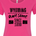 thumbnail image 4 of Inktastic Wyoming Awesome Since 1890 Women's T-Shirt, 4 of 5