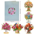 thumbnail image 3 of 3D Wildflower Greeting Card Pop Up Flower Bouquet Handmade Paper Cut for Anniversary Birthday Mother's Day, 3 of 5