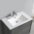 thumbnail image 3 of Fresca Catania 30" Wall Hung Integrated Sink Wood Bathroom Cabinet in Ocean Gray, 3 of 8