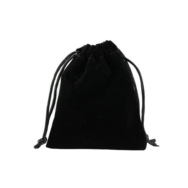 Ounissouiy Bolsa con cordón de arpillera, embalaje reutilizable, regalo de boda, bolsas de corsé, paquete de joyas, línea organizadora, Almacenamiento y organización del hogar Negro